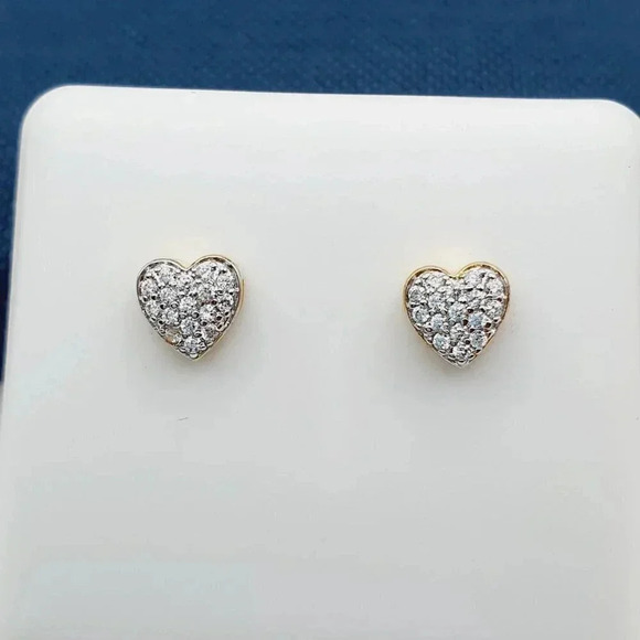 14K Gold Plated Cubic Zircon Earrings, INUS1BR039